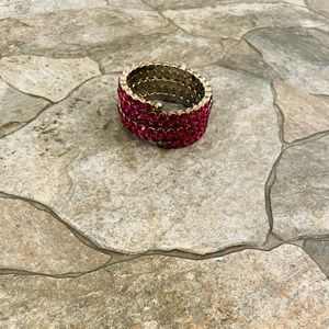 Neiman Marcus Faux Rhinestone Bracelet (Pink)